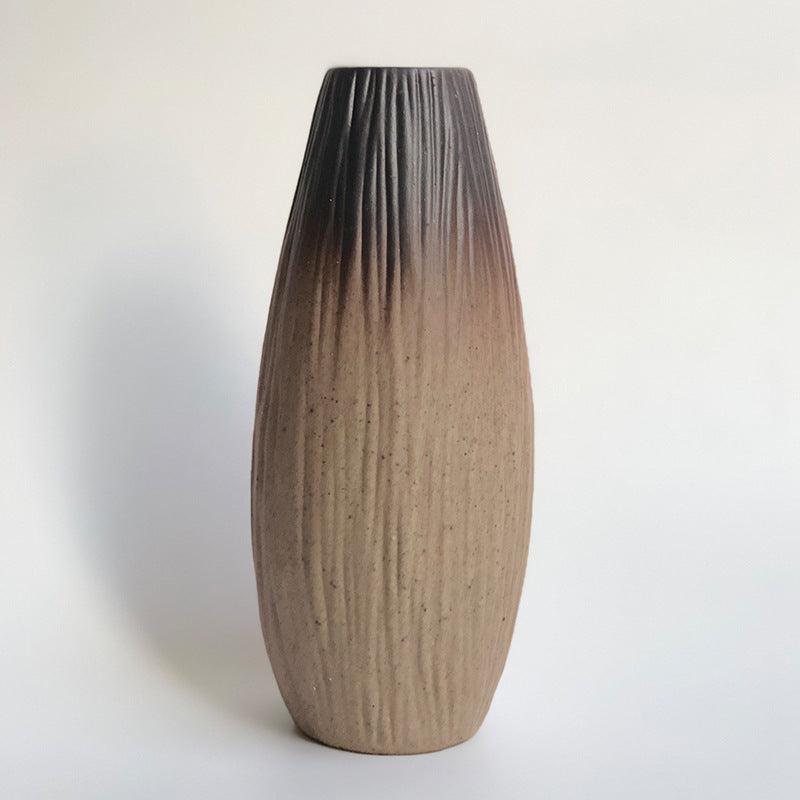 Coarse ceramic medium large simple modern vase - Pacisia