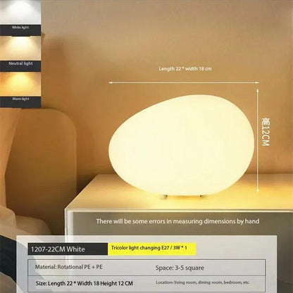 Cobblestone Night Light Modern Minimalist Atmosphere Table Top Decorative Lamp Romantic Desk Bedside Table Lamp Free Shipping - Pacisia