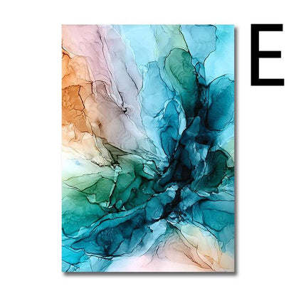 Color Cloud Canvas Poster Modern Abstract Wall Art Painting - Pacisia