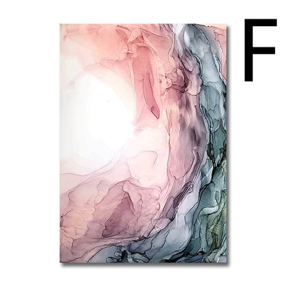 Color Cloud Canvas Poster Modern Abstract Wall Art Painting - Pacisia