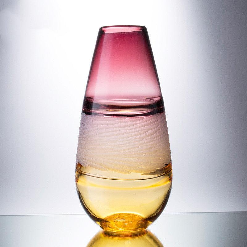 Colored Simple Nordic Modern Glass Vase - Pacisia