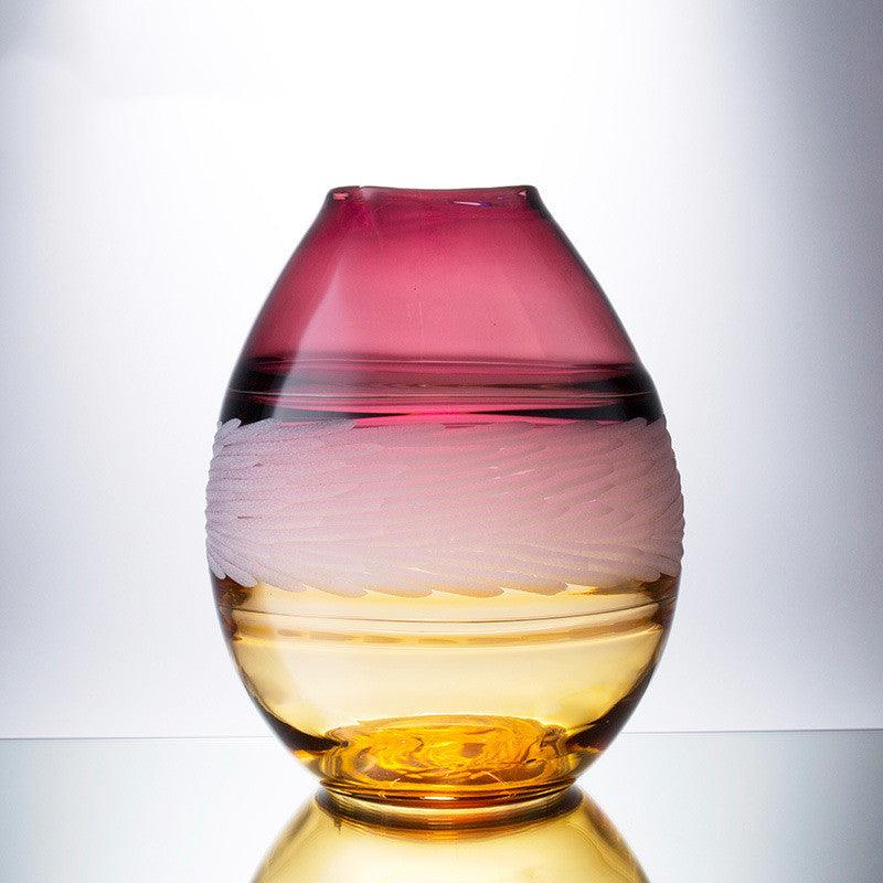 Colored Simple Nordic Modern Glass Vase - Pacisia