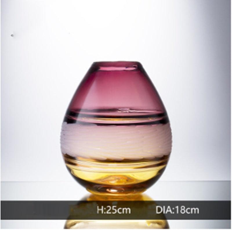 Colored Simple Nordic Modern Glass Vase - Pacisia
