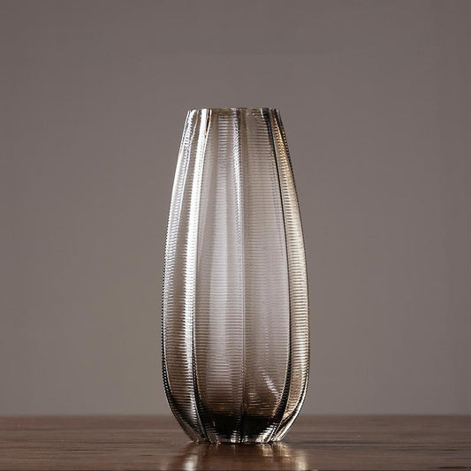 Colored Transparent Glass Vase With Diamonds - Pacisia