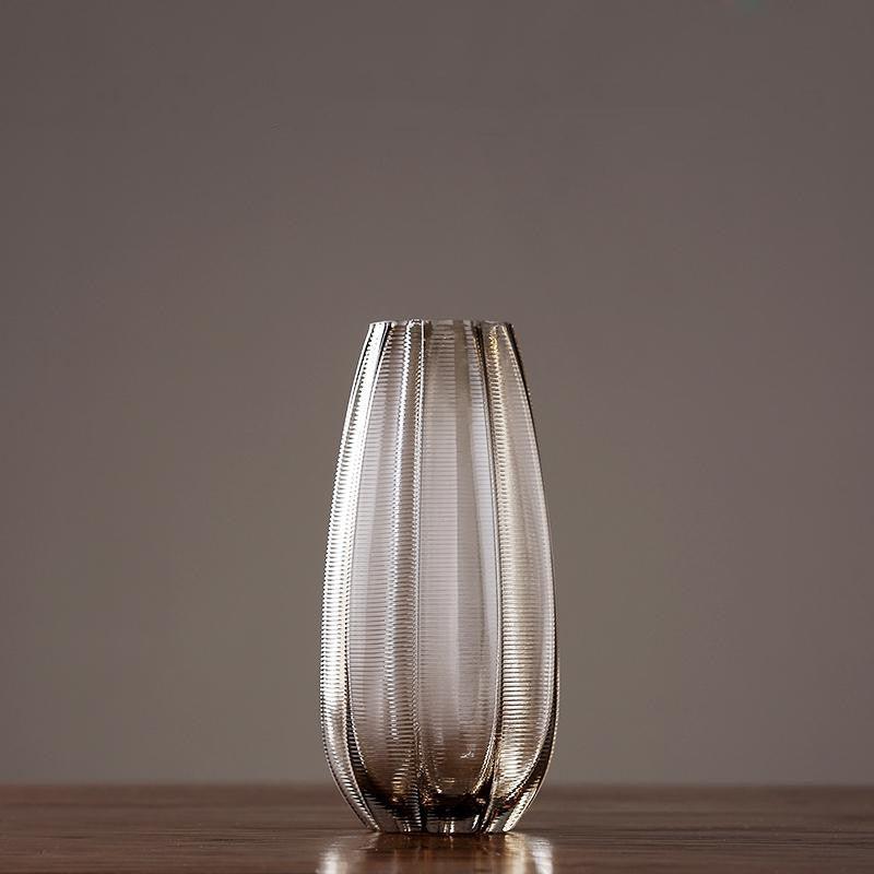 Colored Transparent Glass Vase With Diamonds - Pacisia