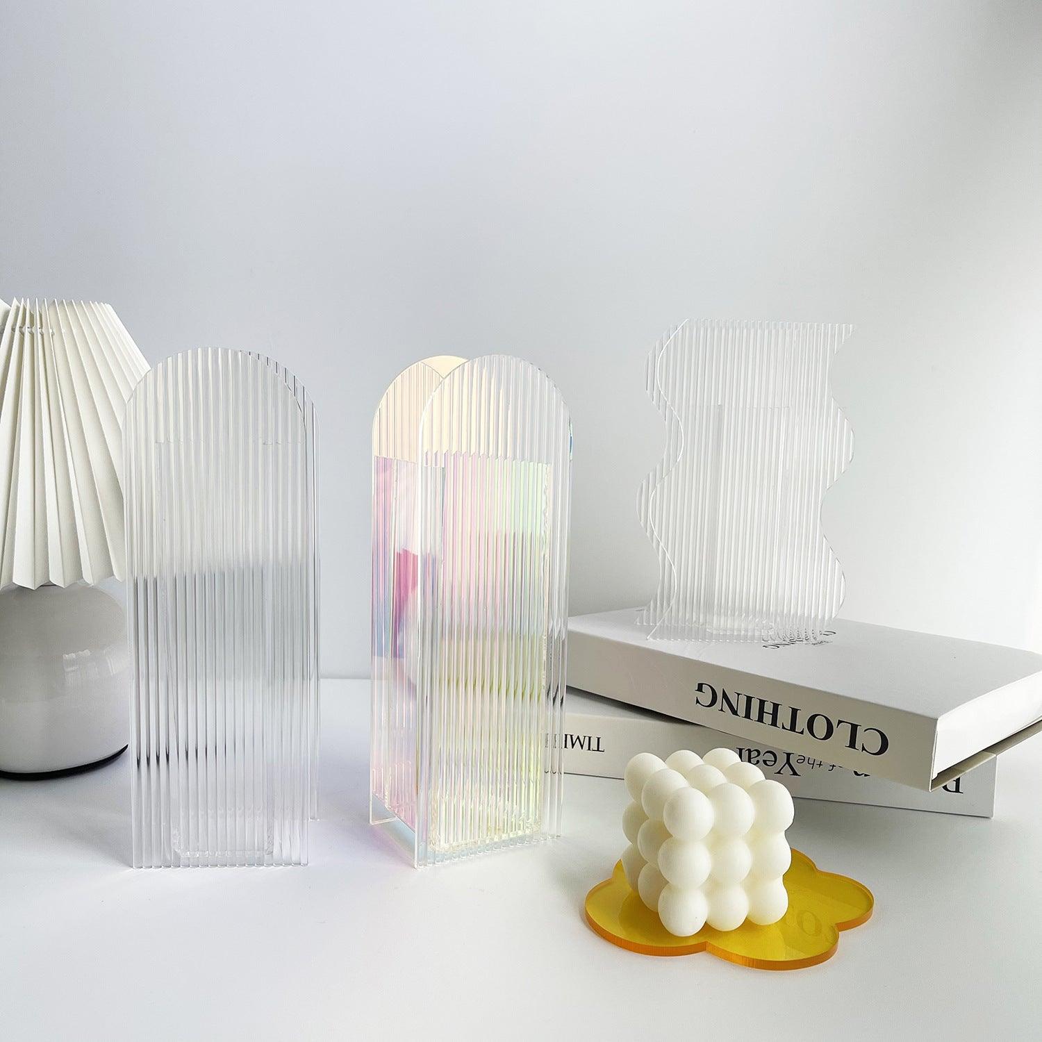 Colorful Acrylic Vase Art Minimalist Living Room - Pacisia