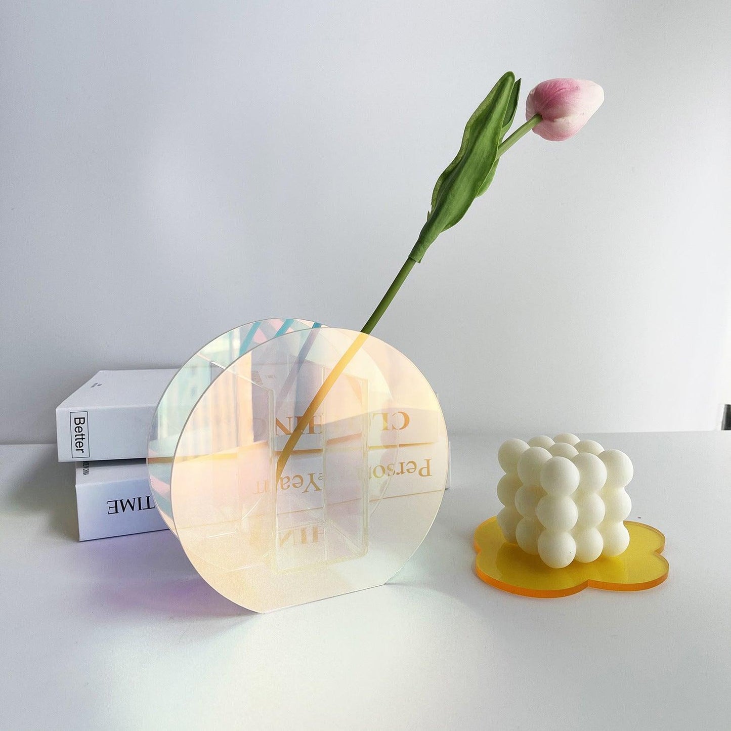 Colorful Acrylic Vase Art Minimalist Living Room - Pacisia