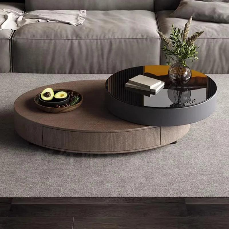 Console Furniture Coffee Table Low Table Desk Side Tables Center Living Room Hall Lift Up Round Sofa Yemek Masasi Design Home - Pacisia