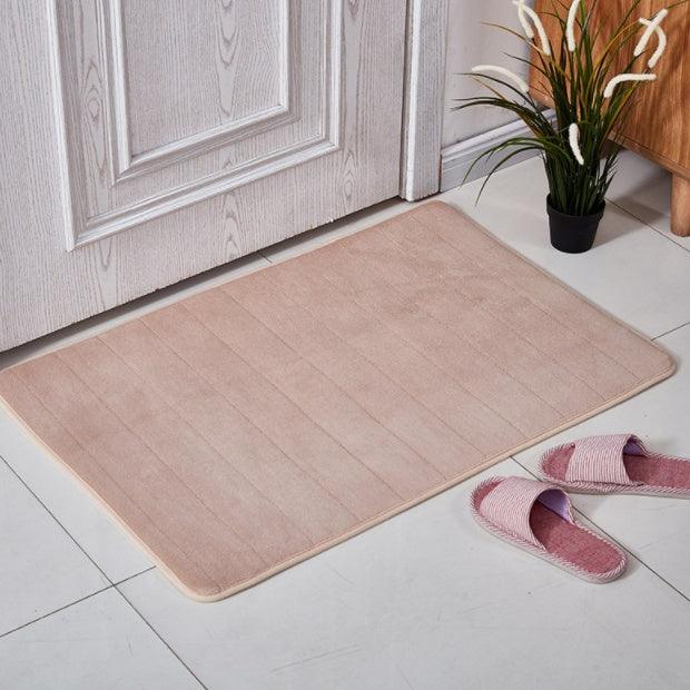Coral Velvet Bathroom Customizable Memory Foam Absorbent Floor Mat - Pacisia