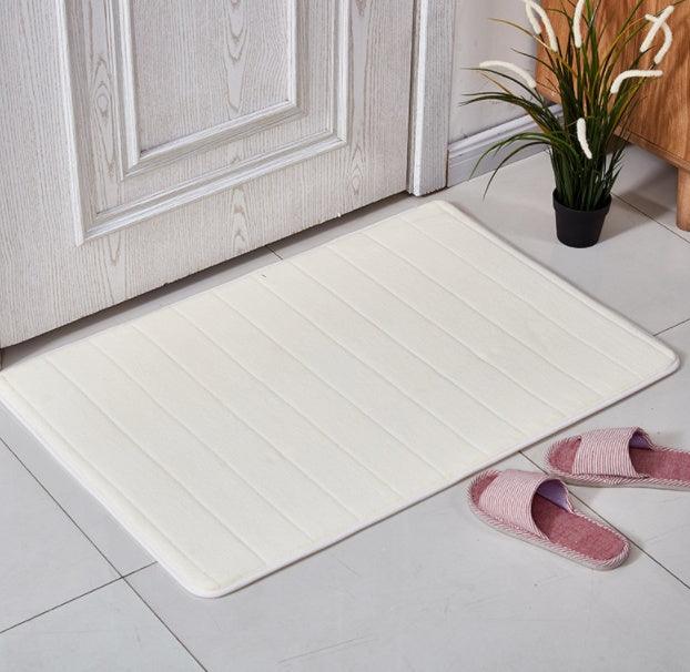 Coral Velvet Bathroom Customizable Memory Foam Absorbent Floor Mat - Pacisia