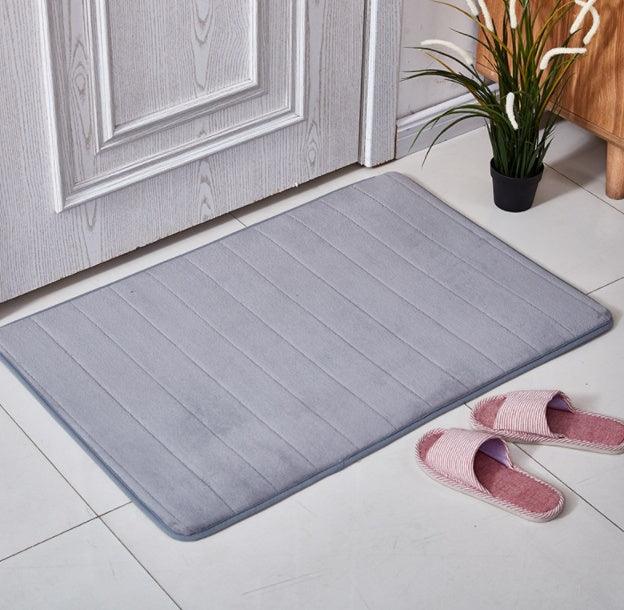 Coral Velvet Bathroom Customizable Memory Foam Absorbent Floor Mat - Pacisia