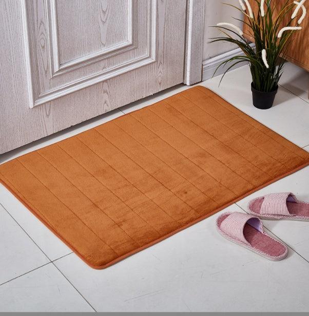 Coral Velvet Bathroom Customizable Memory Foam Absorbent Floor Mat - Pacisia