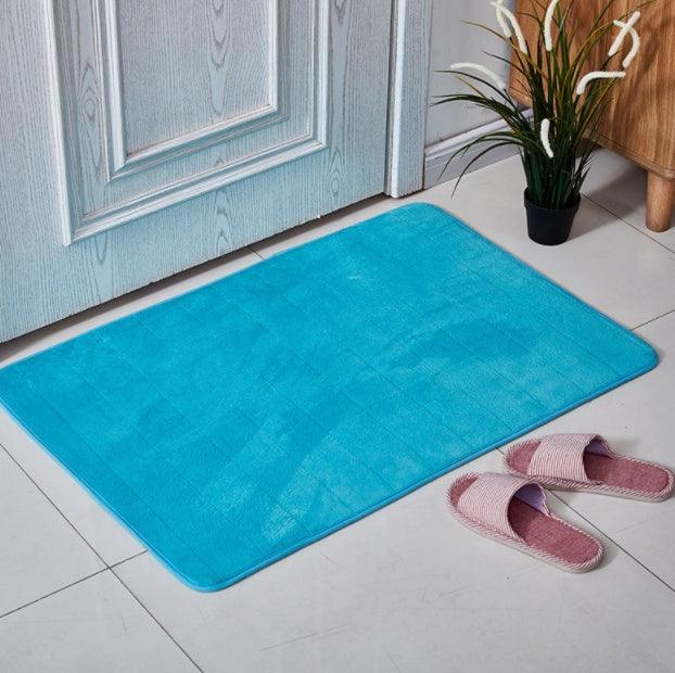 Coral Velvet Bathroom Customizable Memory Foam Absorbent Floor Mat - Pacisia