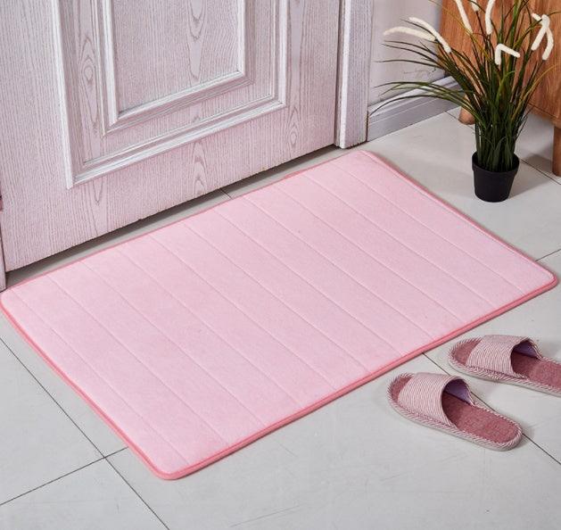 Coral Velvet Bathroom Customizable Memory Foam Absorbent Floor Mat - Pacisia