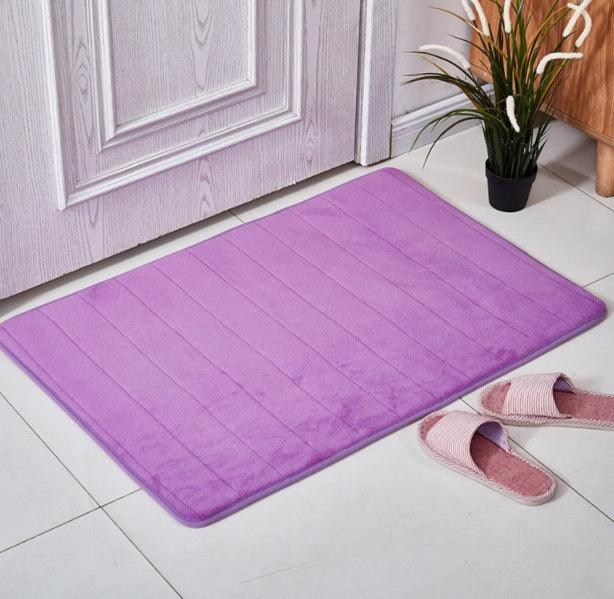 Coral Velvet Bathroom Customizable Memory Foam Absorbent Floor Mat - Pacisia