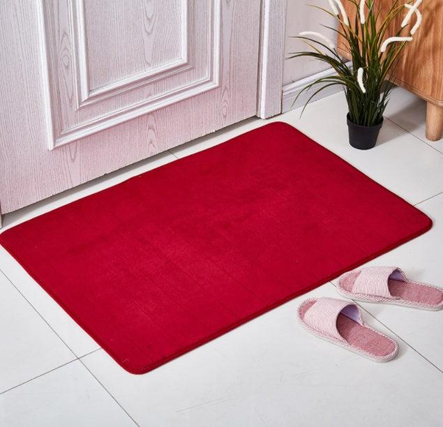 Coral Velvet Bathroom Customizable Memory Foam Absorbent Floor Mat - Pacisia