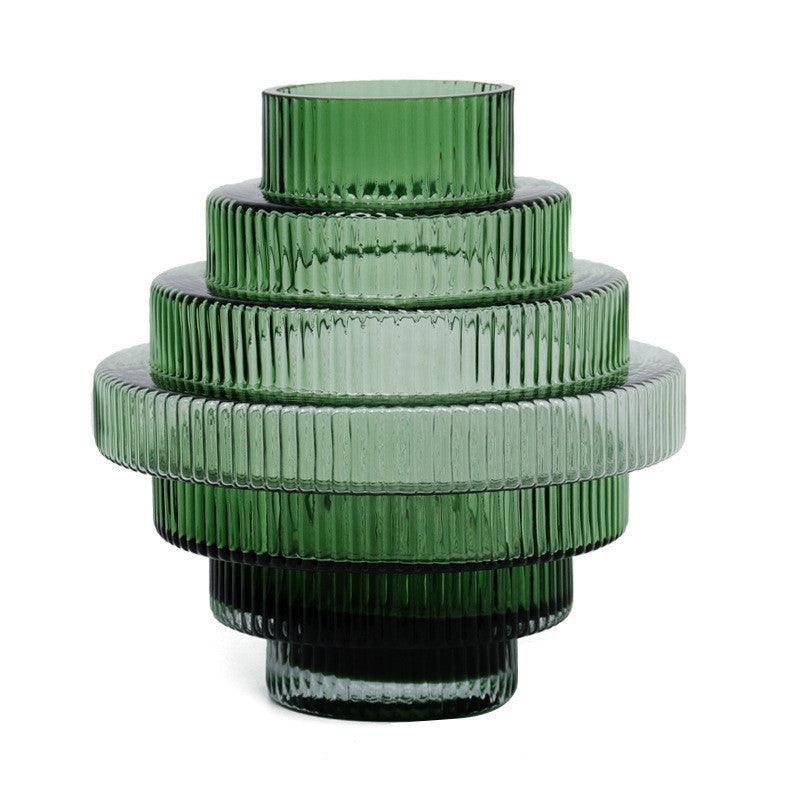 Craft New Chinese Style Home Amber Glass Vase - Pacisia