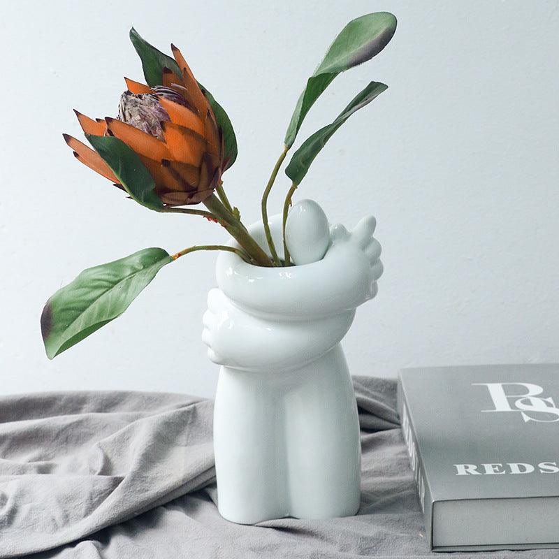 Creative Abstract Human Ceramic Vase Decoration - Pacisia