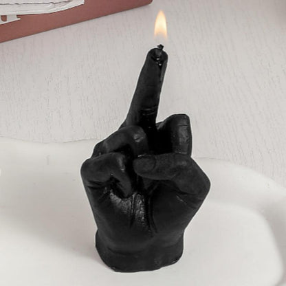 Creative and Funny Finger Shaped Scented Candle - Blue, Black, White - Pacisia