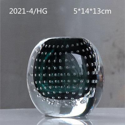 Creative And Simple Modern Colored Glass Bubble Vase - Pacisia