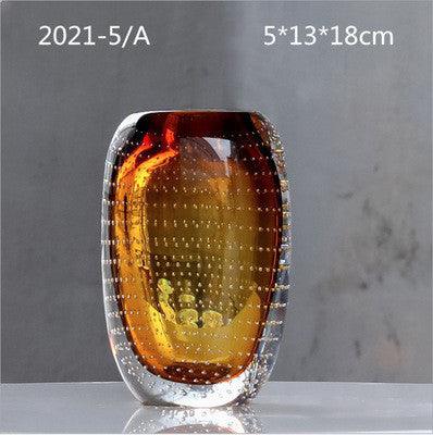 Creative And Simple Modern Colored Glass Bubble Vase - Pacisia