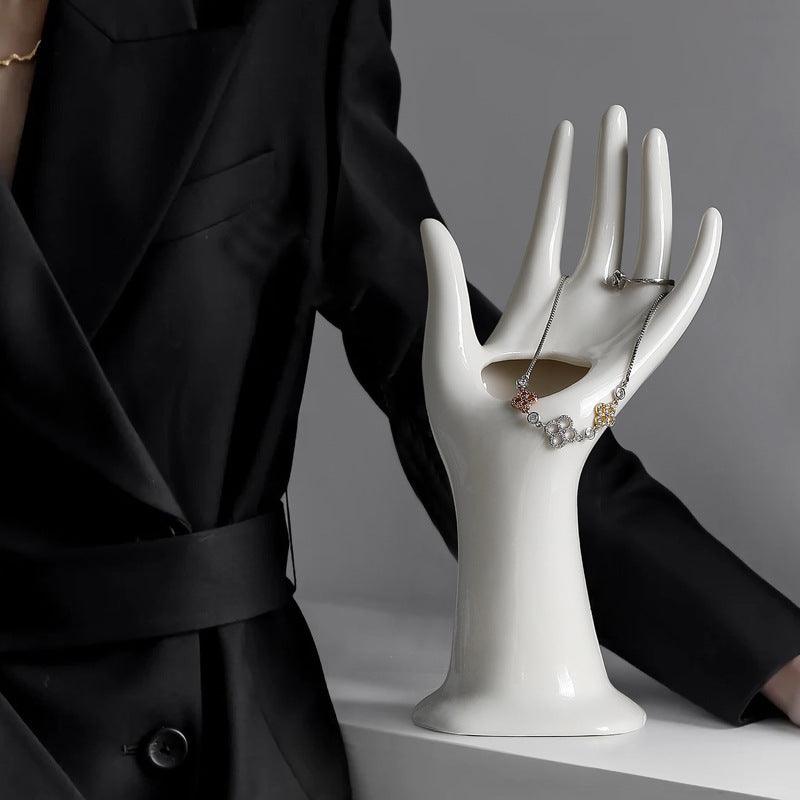 Creative Artistic Hand-shaped Ceramic Vase Ornament - Pacisia