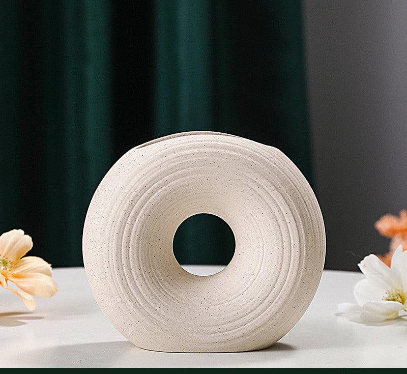 Creative Biscuit Vase Frosted Metal Speckled Hydroponics - Pacisia