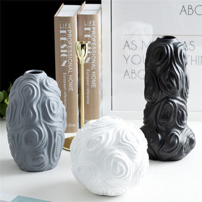 Creative Ceramic Honeycomb Bottle Soft Ceramic Vase - Pacisia