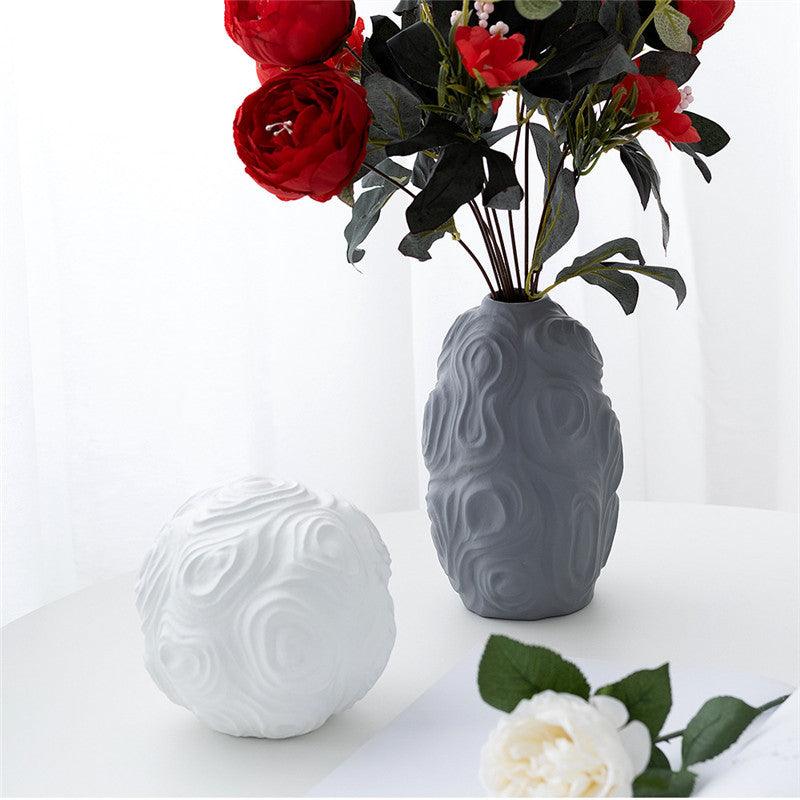 Creative Ceramic Honeycomb Bottle Soft Ceramic Vase - Pacisia