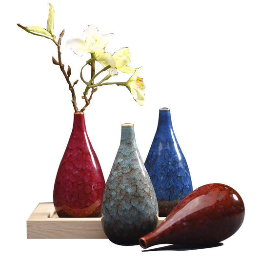 Creative ceramic kiln small vase Guanyin bottle - Pacisia