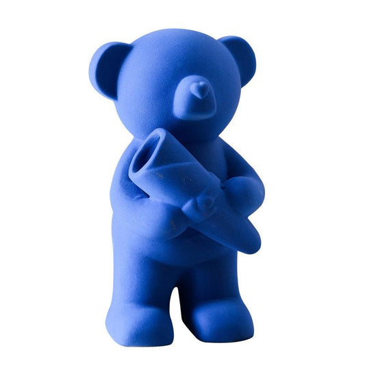 Creative Ceramic Small Vase Decoration Light Luxury Violent Bear TV Cabinet Decoration - Pacisia