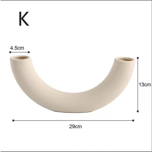Creative ceramic vase home accessories ornaments - Pacisia