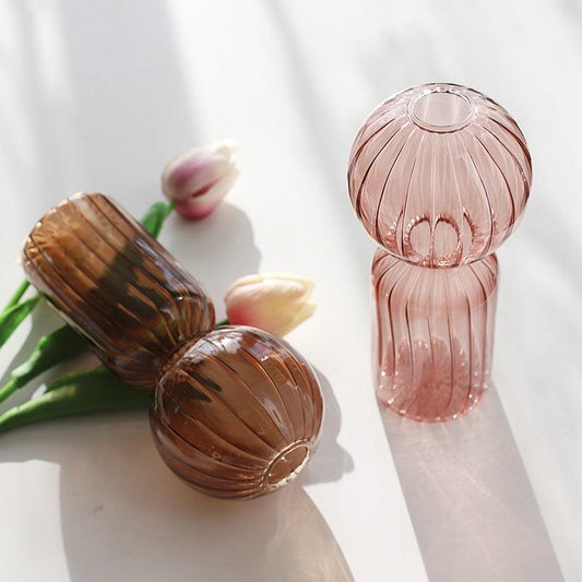 Creative Colorful Transparent Hydroponic Glass Vase Ornaments - Pacisia