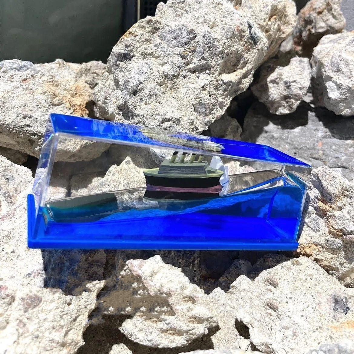 Creative Cruise Ship Decoration Fluid Drift Bottle Desktop Decorative Ornament - Pacisia