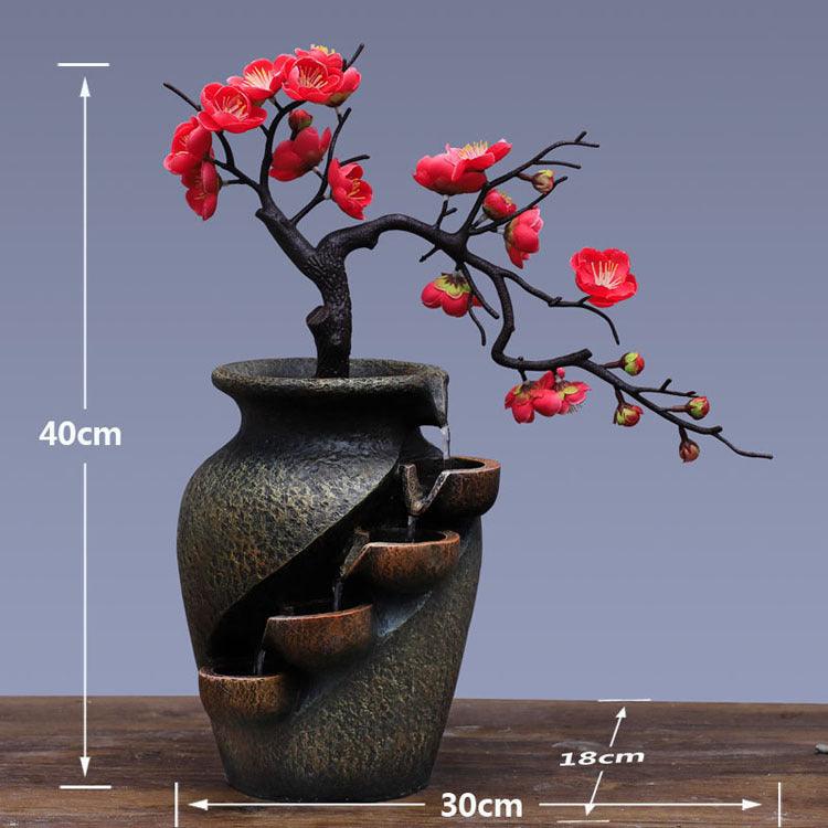 Creative Decoration Flowing Water Vase Cross-Border Resin Crafts - Pacisia