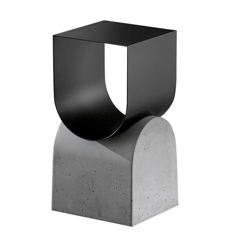 creative design simple coffee table iron and cement side table for living room - Pacisia