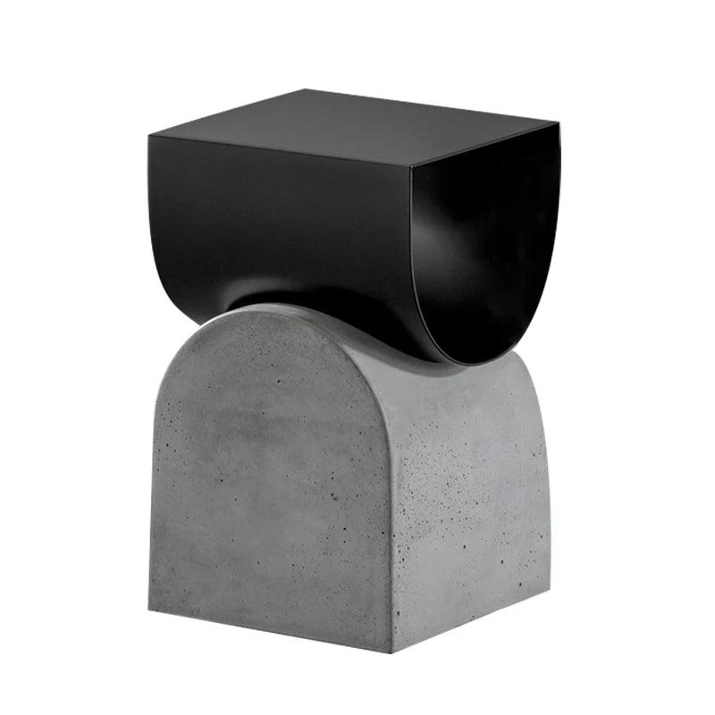 creative design simple coffee table iron and cement side table for living room - Pacisia