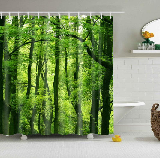 Creative Digital Printing Polyester Fabric Shower Curtain - Pacisia