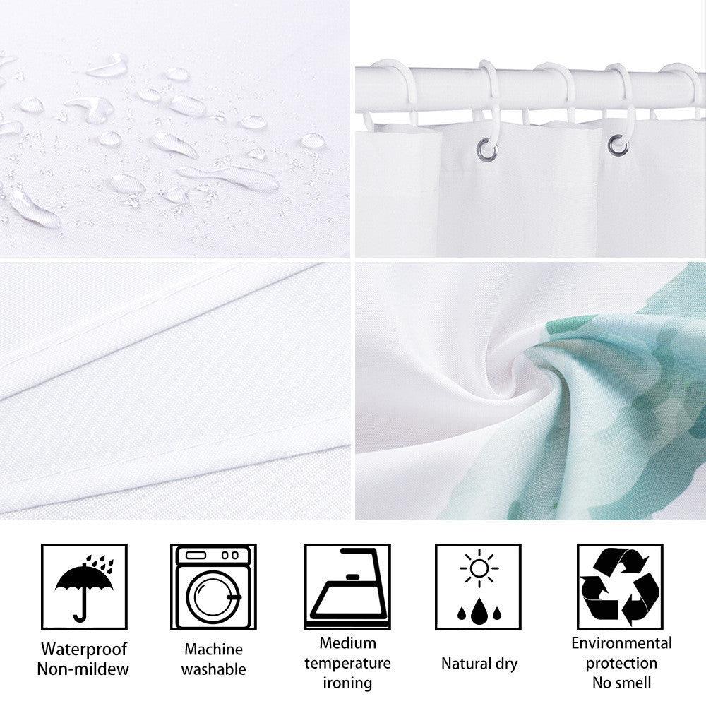 Creative Digital Printing Polyester Fabric Shower Curtain - Pacisia