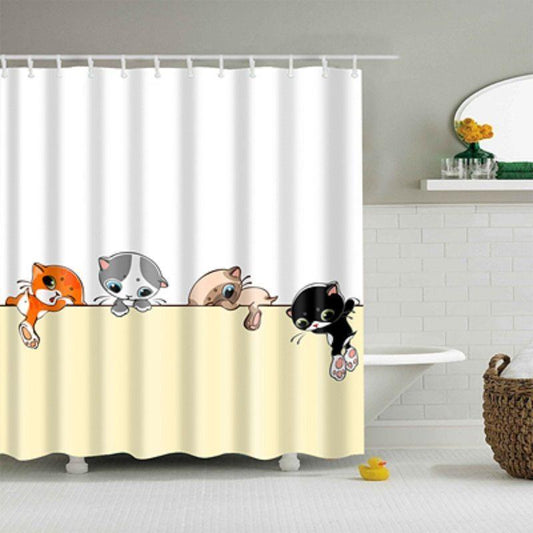 Creative Digital Printing Polyester Shower Curtain - Pacisia
