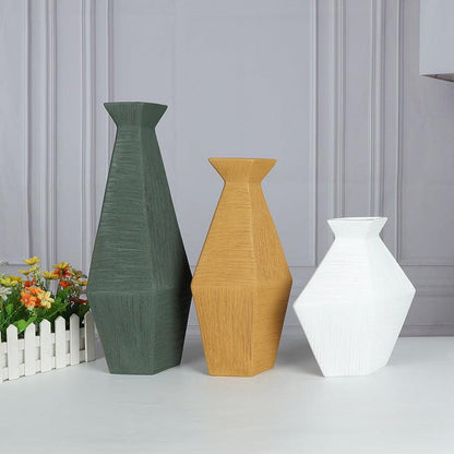 Creative geometric vase three-piece home decoration - Pacisia