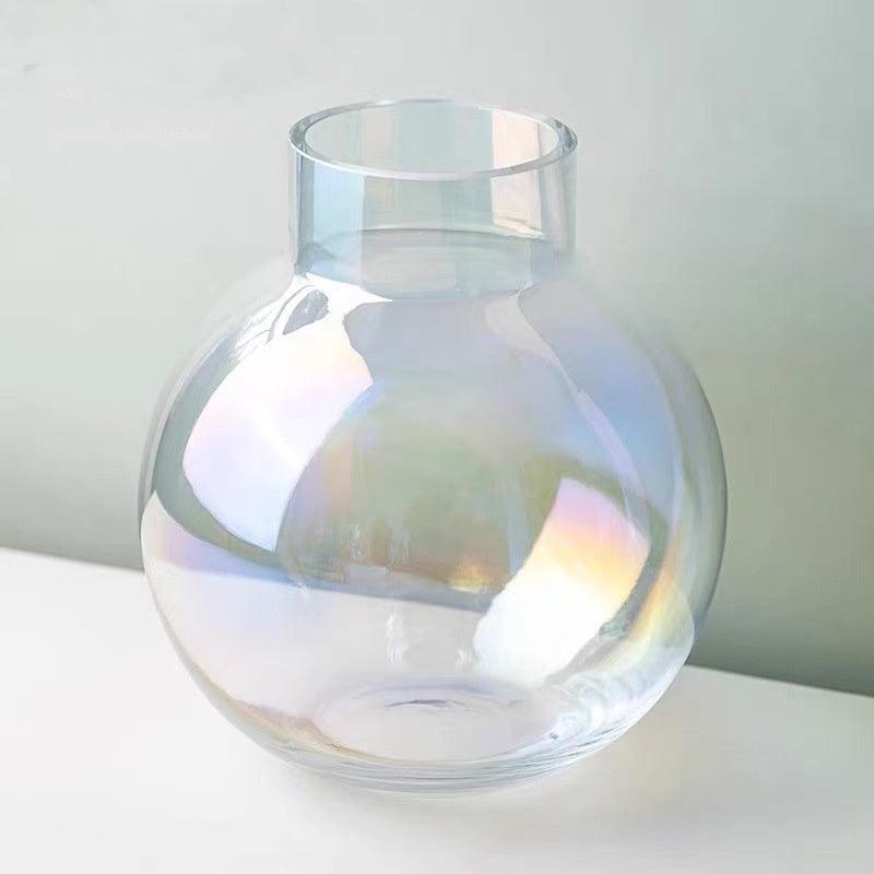 Creative Glass Vase Transparent Hydroponic Flower Dry Flower Vase - Pacisia