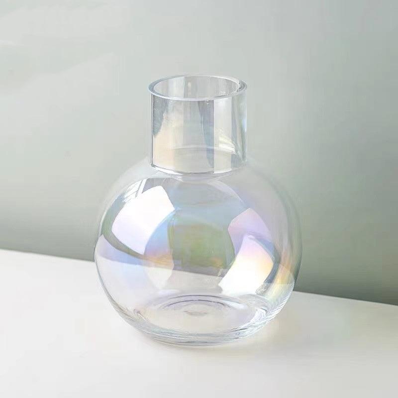 Creative Glass Vase Transparent Hydroponic Flower Dry Flower Vase - Pacisia