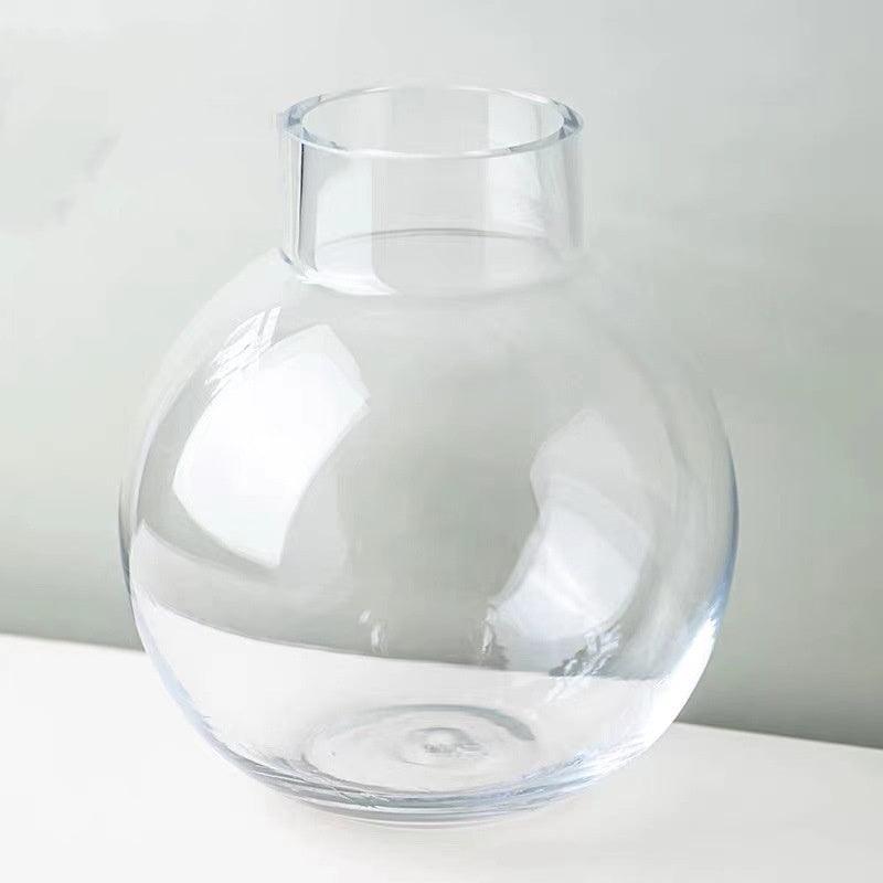 Creative Glass Vase Transparent Hydroponic Flower Dry Flower Vase - Pacisia