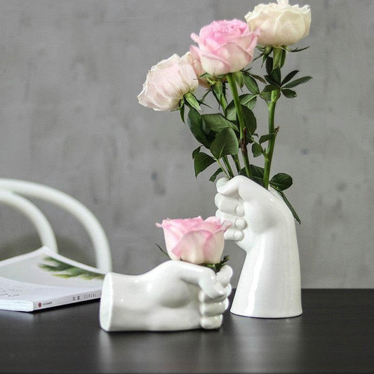 Creative hand shape of ceramic vase - Pacisia