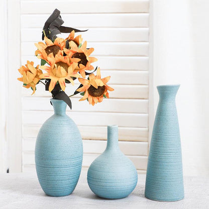 Creative Home Ceramic Crafts Ceramic Vase Desk Hydroponic Vase Decoration Home Decoration Vase - Pacisia