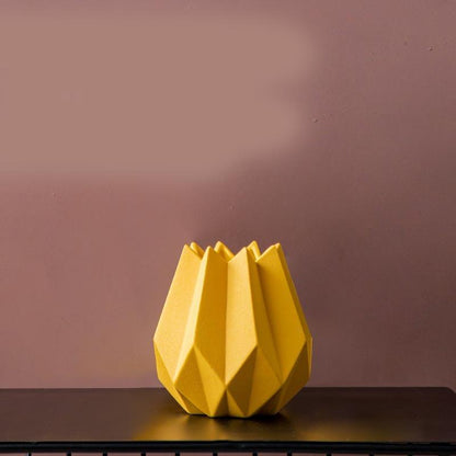 Creative Home Origami Ceramic Vase Decoration - Pacisia