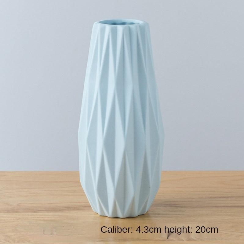 Creative Hydroponic Container Dry Flower Frosted Ceramic Vase Living Room Decoration - Pacisia
