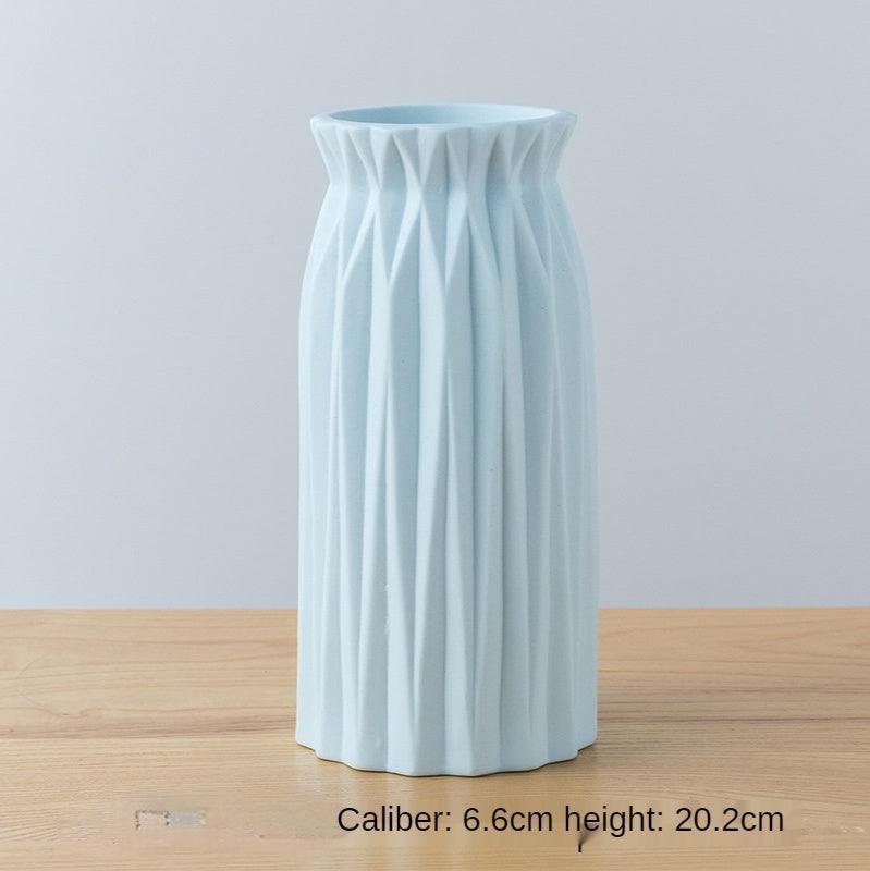 Creative Hydroponic Container Dry Flower Frosted Ceramic Vase Living Room Decoration - Pacisia