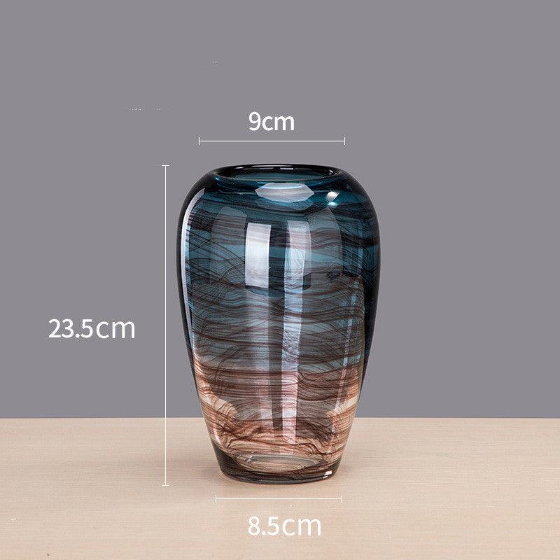 Creative Ink Transparent Glass Vase Living Room - Pacisia
